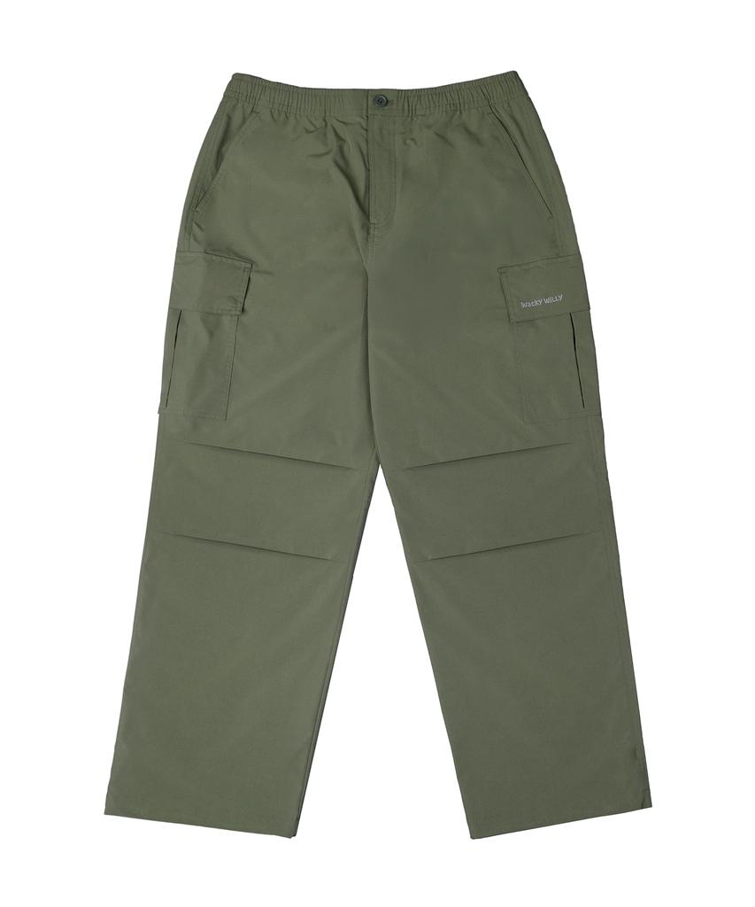 WACKY WILLY Ripstop Cargo Pants Olive Green