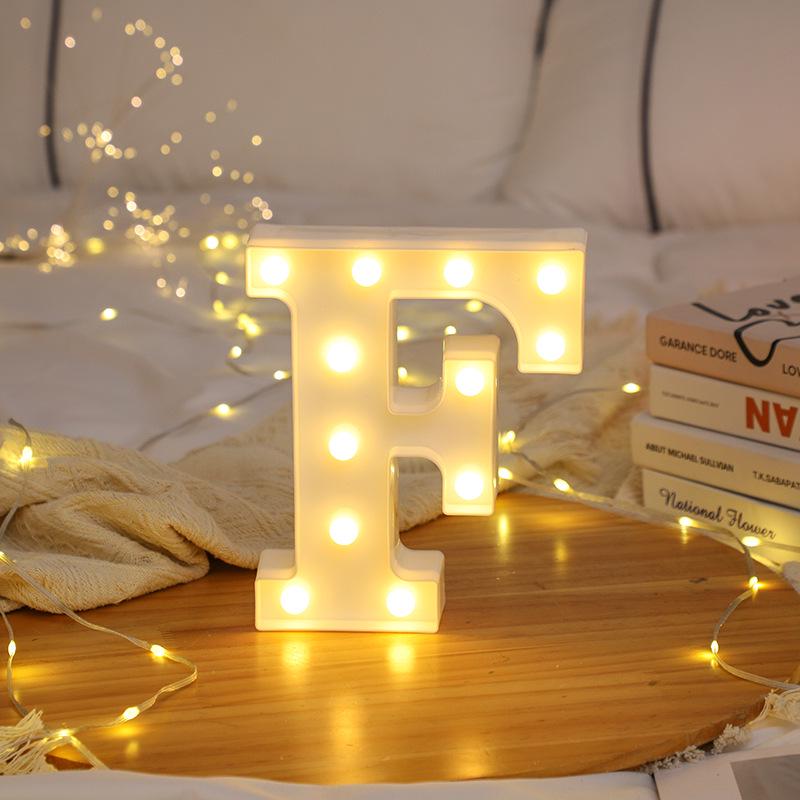 LED Letter and Number Lights for Celebrations and Proposals