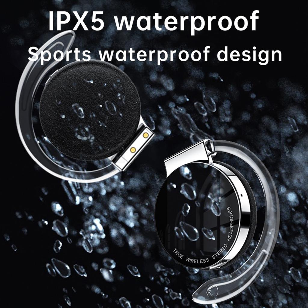 F2 True Wireless Headphones BT 5.2 Ear Hook Earphone with Dual Mic Twins Sports Headset with