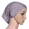 Headscarf Cap Delicate Adjustable Mercerized Cotton Solid Color Head Wrap for Daily Wear
