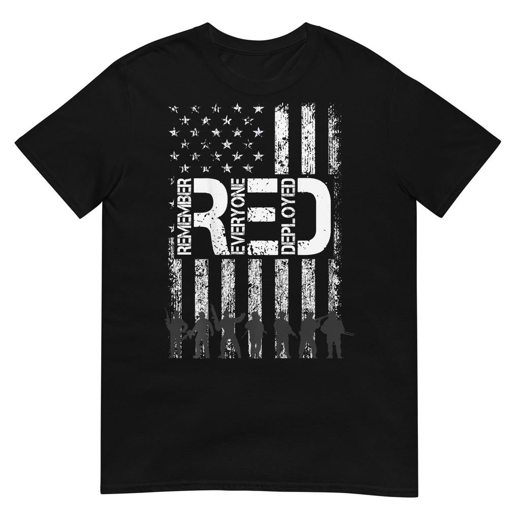 On Fridays We Wear Red Military Veteran Day Us Flag Back TShirt