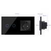 Bingoelec Wifi Tuya Control Smart Home Appliances 1 2 3 Gang Light Wall Electrical Sockets and Switches