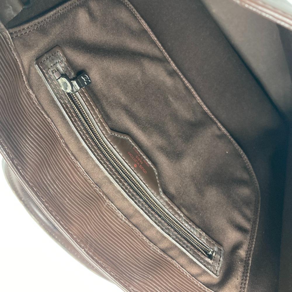 Louis Vuitton M5908D Epi Sac Plat Tote Bag Vertical Hand Bag Leather mocha Brown