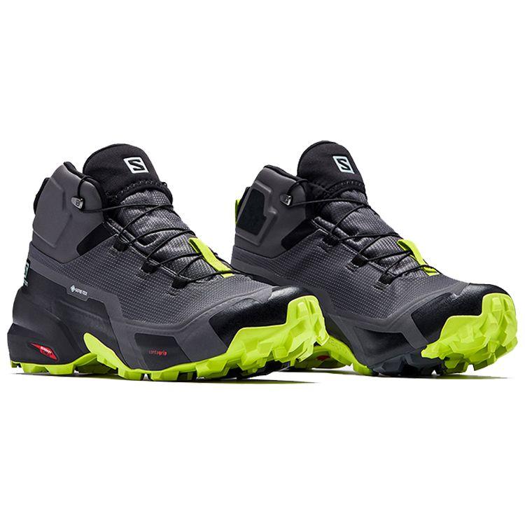 SALOMON Cross Hike Shock Absorbing Slip Resistant Durable Mid Top Hiking Shoes Men Hiking Shoes 411186