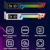 ARGB Syncs Graphics Card Holder With Temperature Display And Adjustable Support For Heavy GPUs Like 40 Series