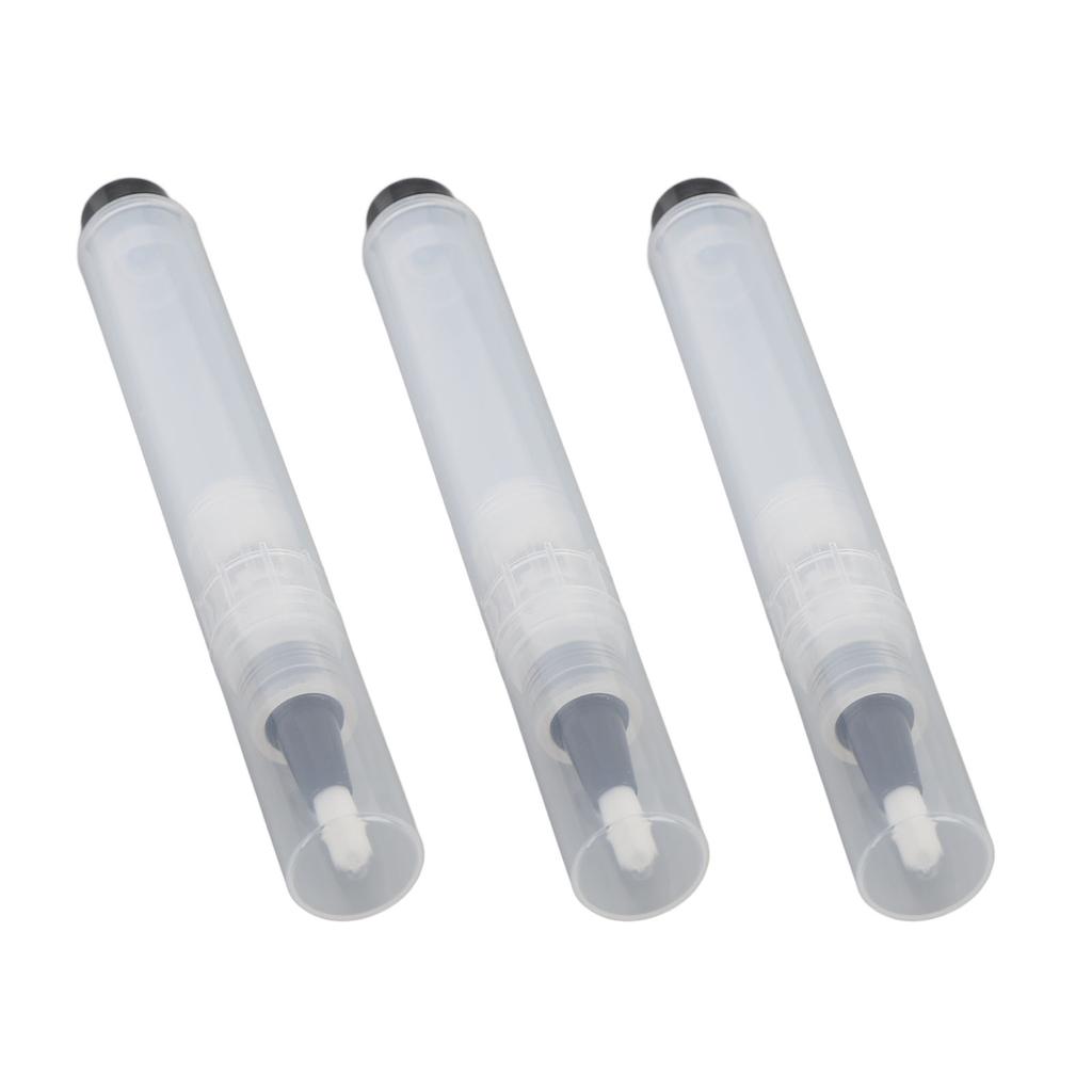 3pcs Empty Refillable Brush Pen for Makeup Portable Transparent Cosmetic Container Pens Applicator