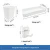 Wall-Mounted Stainless Steel Pegboard Organizer Shelf