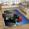 Tapete de Desenho Animado Monster Truck Monster Jam para Quarto Sala de Estar Decoração de Casa Sofá, Jogo Infantil Grande Tapete de Chão Decorativo