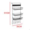 Organizador de despensa de 3 niveles para puerta, almacenamiento de especias para armario y dormitorio