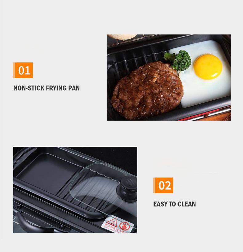 3-i-1 Multifunksjonell Frokostmaskin: Kaffe, Brødrister og Engelsk Frokostmaskin