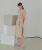 ETMON Pintuck String Dress, Beige