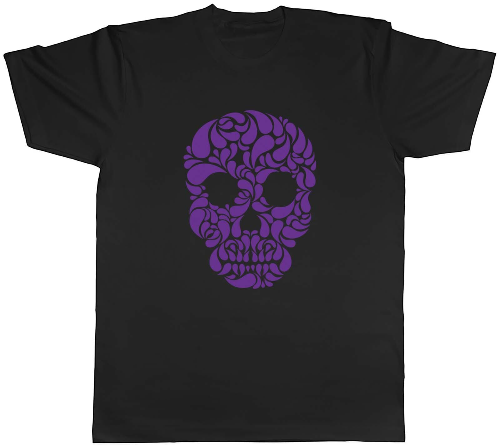 Purple Skull Mens Unisex T-Shirt Tee Gift XXXXL