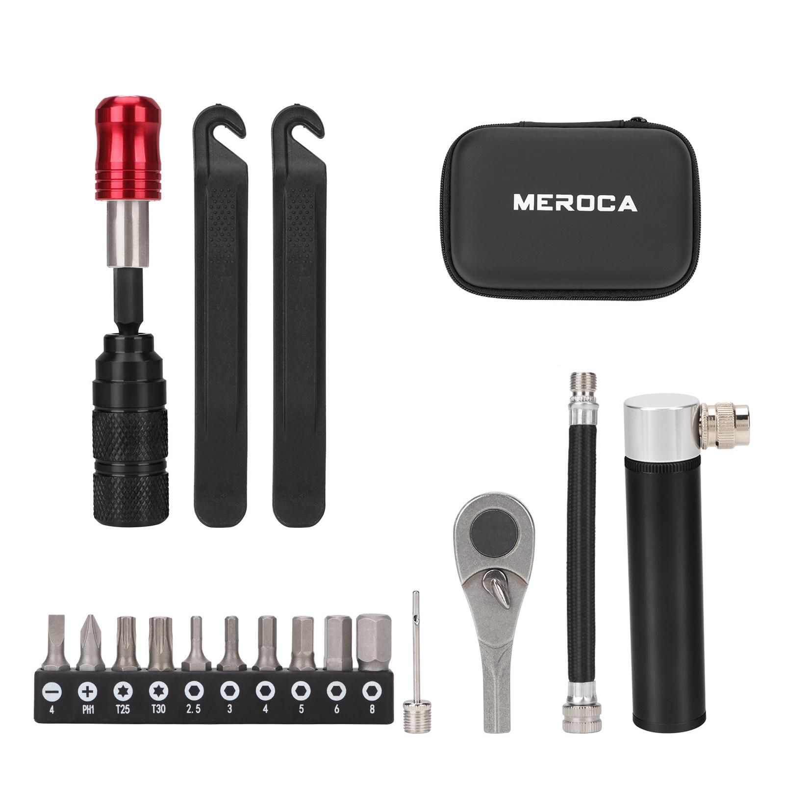 

Комплект для ремонта велосипеда, набор инструментов для велосипеда, портативный набор ключей с храповым механизмом, лопаткой для снятия шин и многофункциональным инструментом