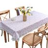 Nordic PVC Printing Tablecloth Washable Waterproof Oil-proof Anti-ironing Light Luxury High-grade Lace Lace Household Tablecloth