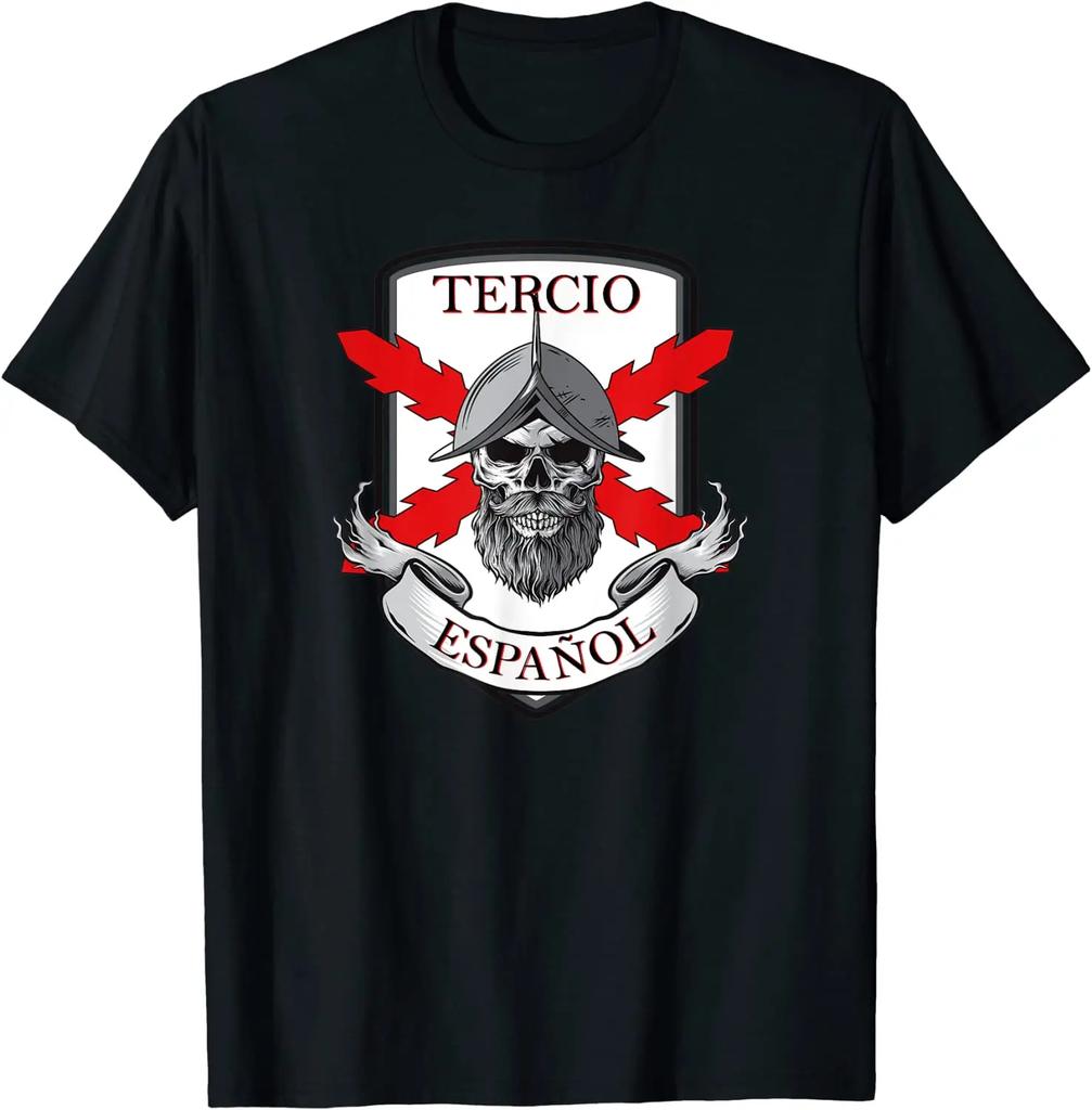 Tercio Español. Soldado Calavera T-Shirt Short Sleeve Casual 100% Cotton O-Neck Summer TShirt