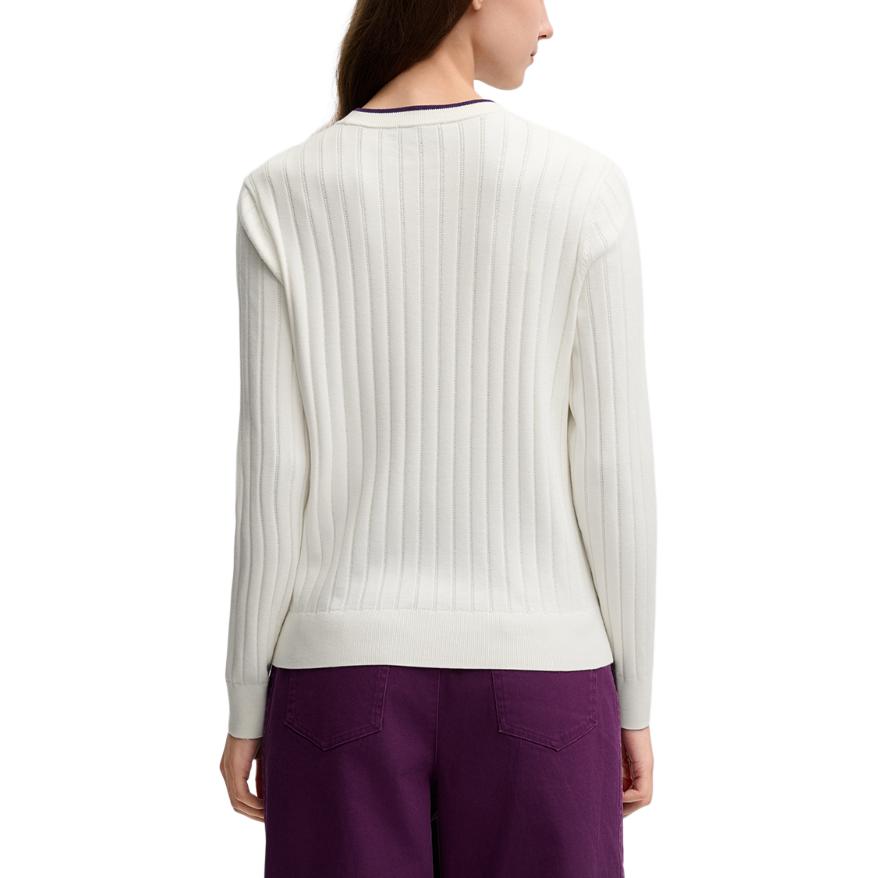 New FILA Knitwear Women's Light Beige White F11W518407F-IV