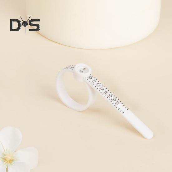2 szt. Rozmiary pierścionków ze szkłem powiększającym do wygodnego odczytu Dokładna skala 1-17 Pasek do pomiaru pierścionków Wielokrotnego użytku amerykański wskaźnik rozmiaru palca Rozmiar biżuterii