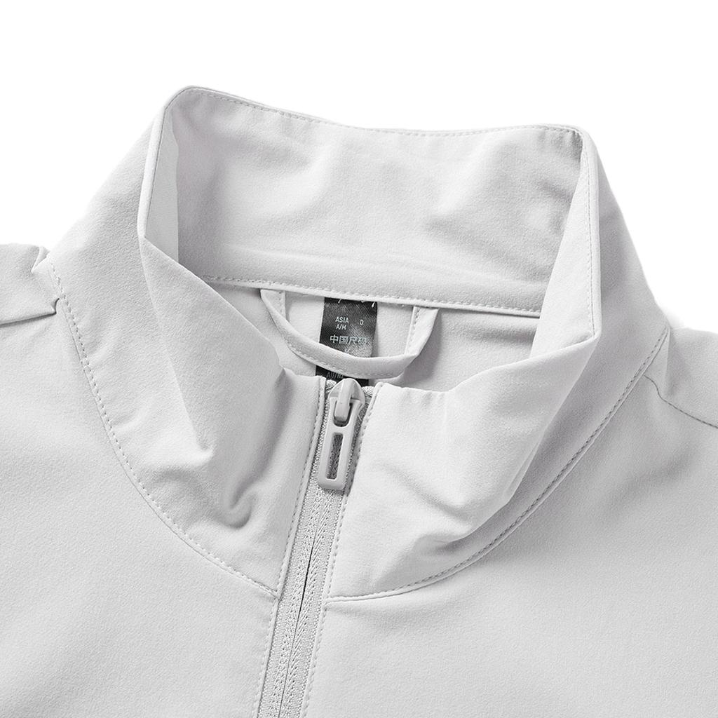 Adidas Comfortable Fashion Stand Collar Long Sleeve Jacket Unisex Jacket Gray JN4914