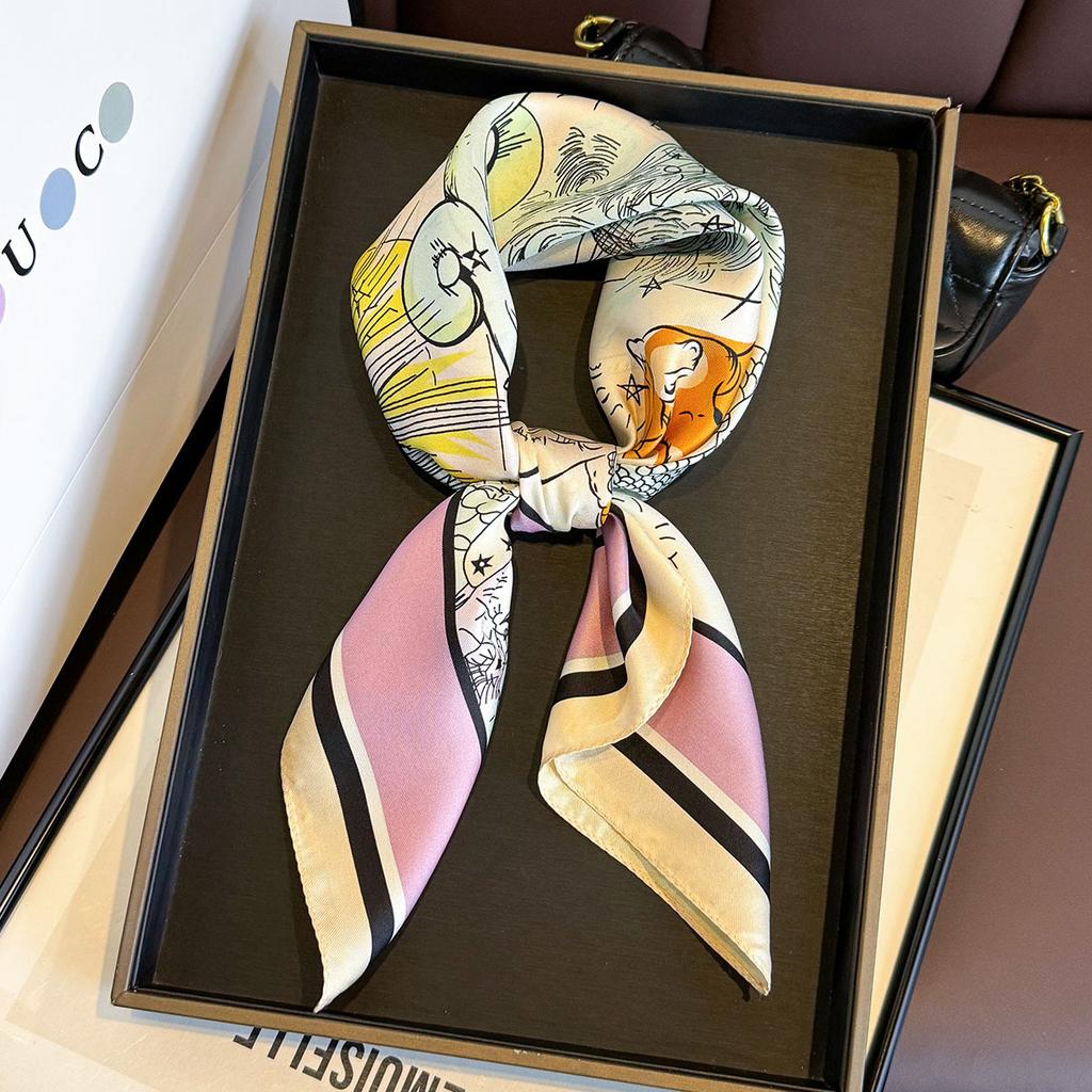 14 momme 100% Natural Twill Silk Scarf for Women Double side Female Foulard Shawl Wrap Square pashimina Hijab Bandana Scarves