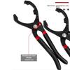 Adjustable Oil Filter Pliers with Non Slip Handle and Reinforced Rivet for Long Lasting Use and High Torque Performance