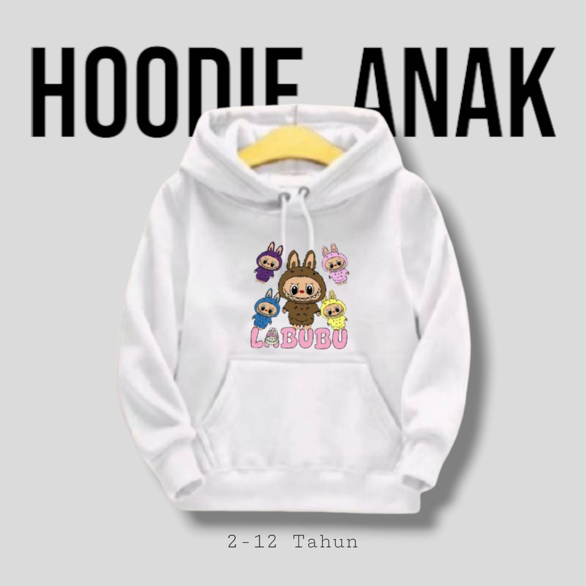 

Детское худи Новое модное Labubu Kids Милое мультяшное повседневное худи 100-160см Мальчики Девочки 100