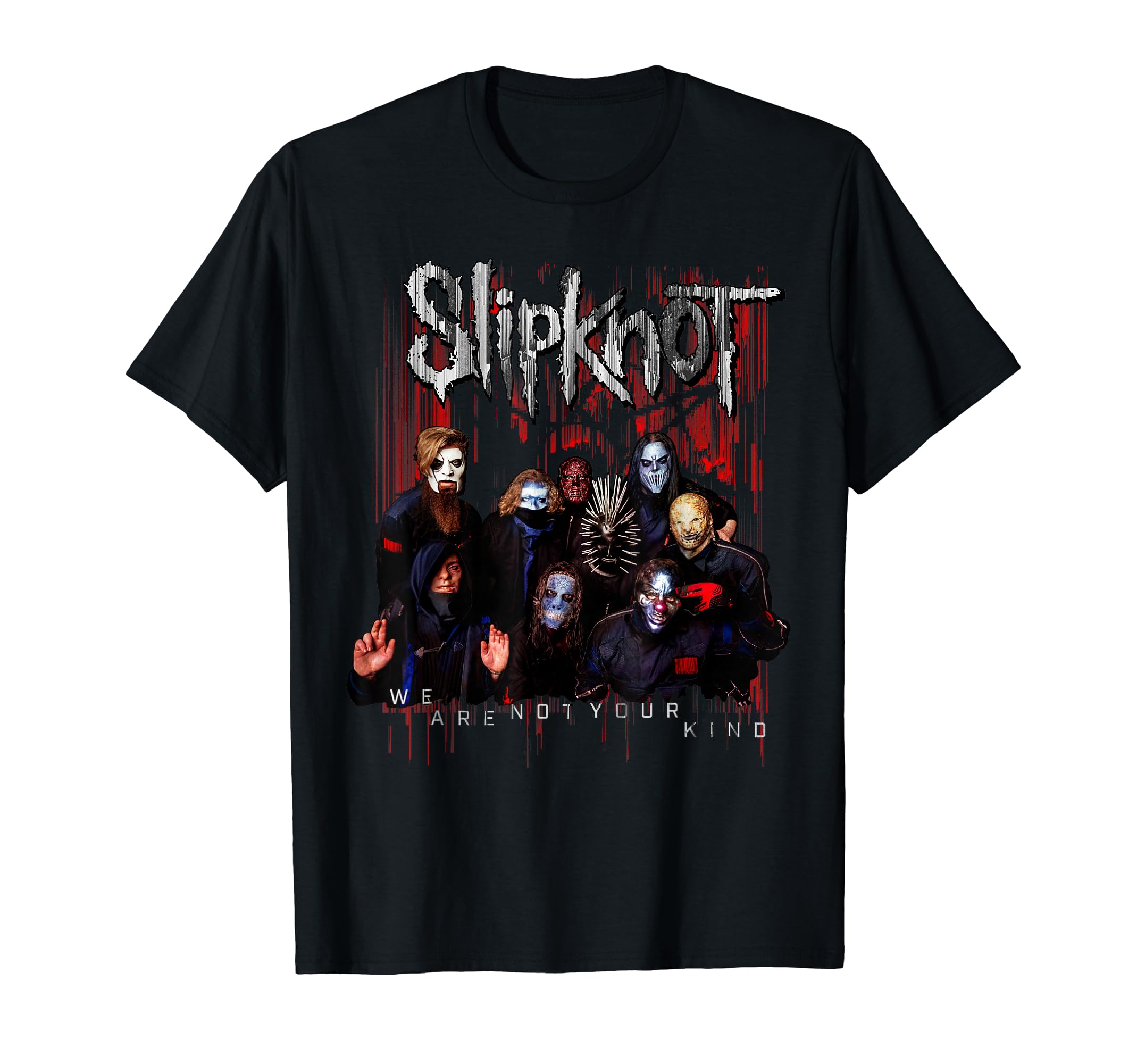 Официальная красная футболка Slipknot  We Are Not Your Kind  (Группа Красных)