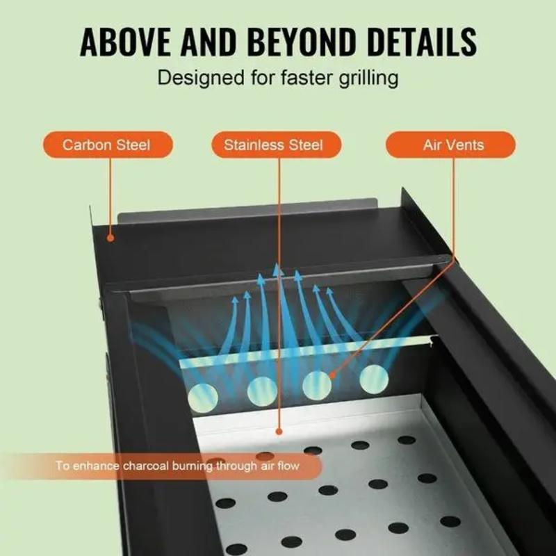 1PC, portable barbecue grill, folding barbecue grill, outdoor camping, hiking, picnic trip