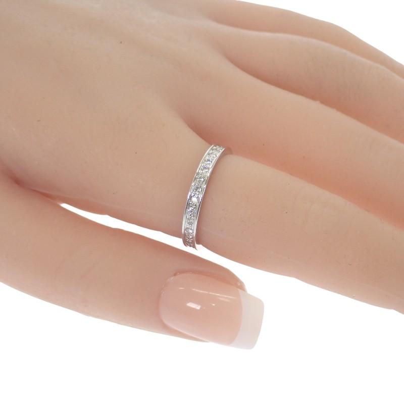 Fără marcă  #14(Dimensiunea JP) inel aur alb K18 Femei