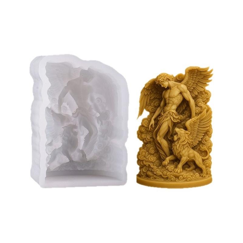 Angel Silicone Molds Mythical Theme Candle Silicone Molds For Crafting Candle Soap Gypsum Ornament Holiday Gift 1