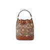 Coach Dempsey 15 Classic Monogram Snowflake Print Drawstring Bucket Bag Women Bags Brown CE587-IMV2X