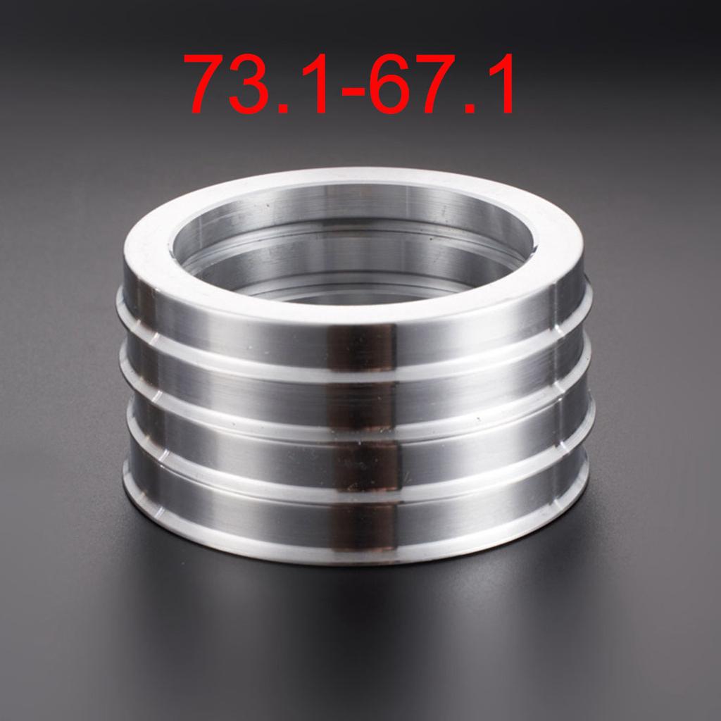 4pcs Car Aluminum Alloy Wheel Hub Centric Rings center Bore 60.1-56.1/66.6-57.1/66.1-64.1/67.1-57.1/73.1-57.1/73.1-60.1