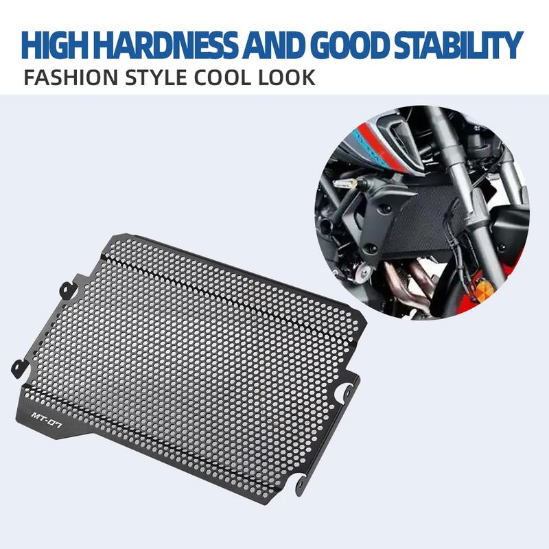For Yamaha MT-07 FZ-07 FZ07 2018 2019 2020 2021 2022 2023 2024 MT07 Motorcycle Radiator Grille Guard Cover Fuel Tank Protector