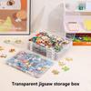 Useful Puzzle Organizer Lightweight Puzzle Storage Container Stackable Storing Moisture-proof Clear Visibility Storage Box