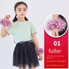 6 Pcs Cheerleading Pom Poms Elastic Wristband Ponytail Holder Hair Ropes Party Costume Gifts Bulk for Team Celebration Volleyball Game