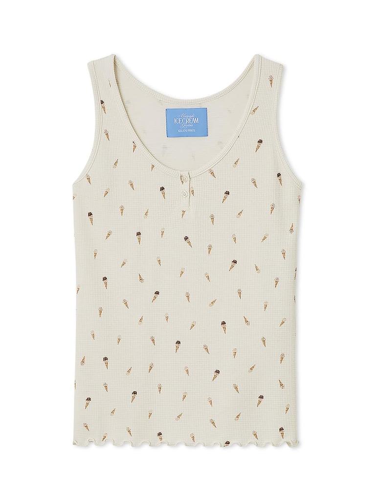 Gelato Pique Ice Cream Waffle Tank Top PWCT252233 IVR F Women's