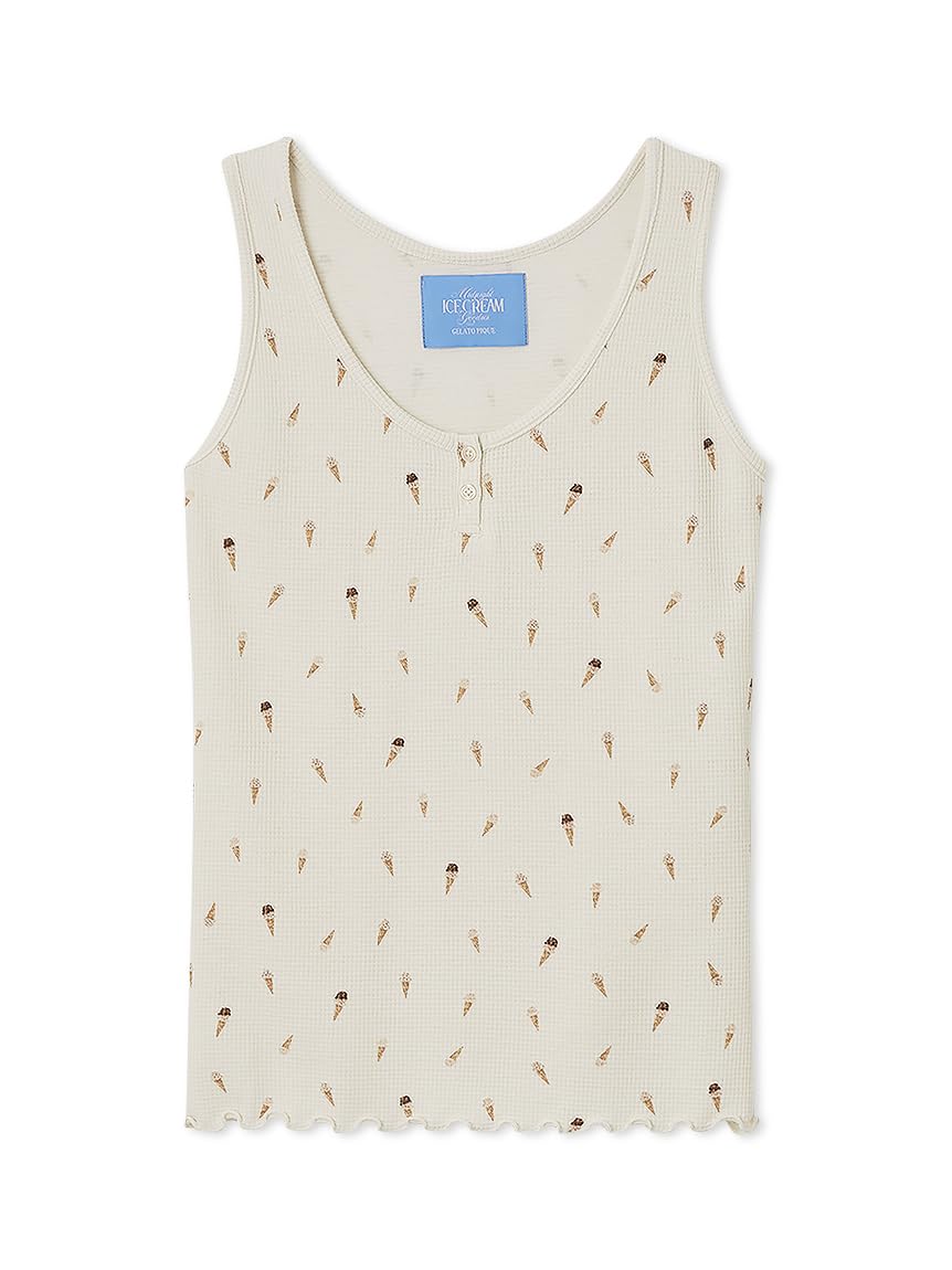 

Gelato Pique Ice Cream Waffle Tank Top PWCT252233 IVR F Women s