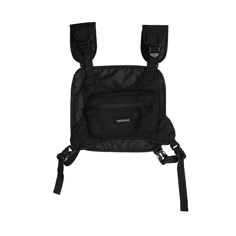 2025 Tactical Cross-Border Vest Backpack for Outdoor Activities чёрный