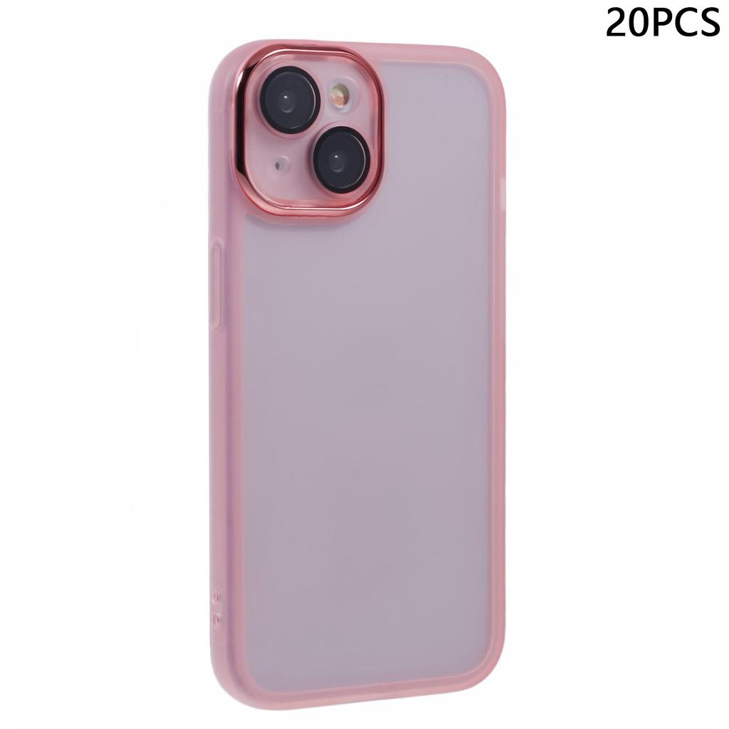 Bulk Purchasing 20Pcs For iPhone 13 Case Electroplated Camera Frame TPU Phone Cover Precise Cutouts