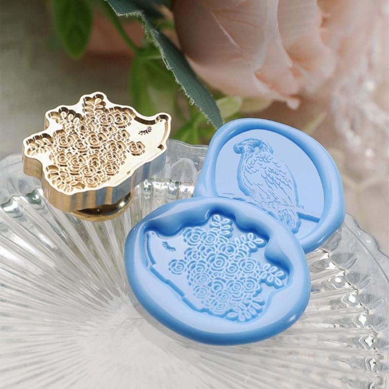 Tierische Serie Wachssiegelstempel Lieblicher Bär Siegelwachsstempel für Einladungen Umschläge Karten Foto Brief Dekoration