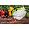 Ishigaki Sangyo Ishigaki Storage Container, Rectangular, 1500ml, DL, 23.0cm X 17.5cm X 7.6cm, Heat-Resistant Glass, Microwave, Oven, and Dishwasher Sa