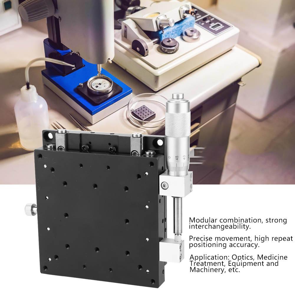 LX100-L X Axle Trimming Platform Optical Micrometer Manual Linear Stages Bearing Tuning Sliding Table