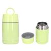 304 Stainless Steel Insulated Food Jar Leakproof Prevent Slipping Portable Stew Beaker with Spoon for Outdoor Grass
