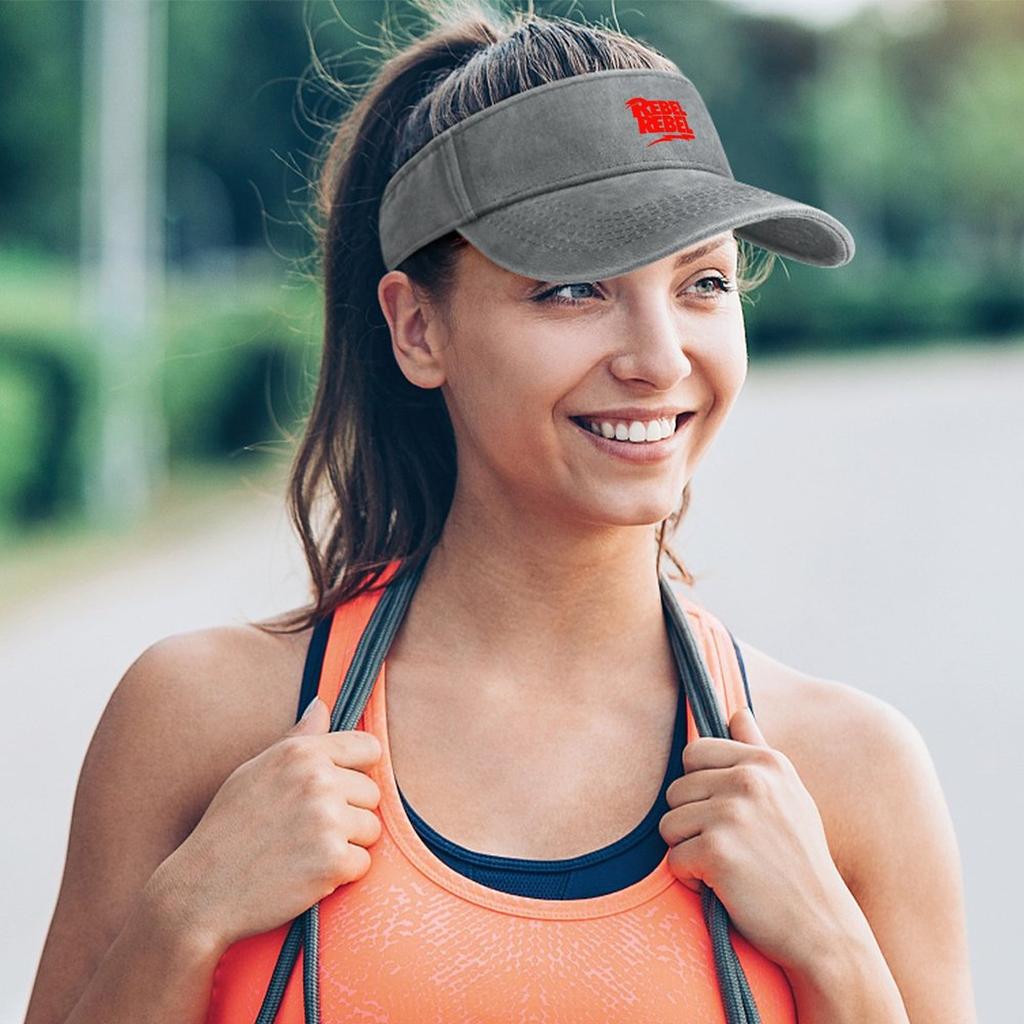 David Rockstar Sänger Sonnenblende Leaky Top Cowboyhüte Unisex Damen Sport Baseball Tennis Golf Caps Open Top Custom Hat