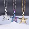 Star Necklace Y2K for Teen Girls Women Starfish Pendant Summer Jewelry Starfish Ocean Sea-Life Necklace Clavicle Chain