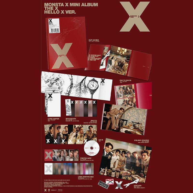 Monsta X MINI ALBUM ‘THE X’ (UNKNOWN X / UNDERDOG X / HELLO X / XX Ver.)
