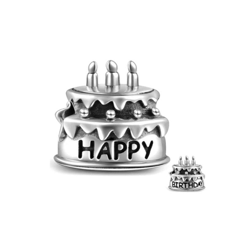 Original Copper Love Heart Family Pendant Charm Star Cake Wine Bottle Bead Fit Bracelet Women Diy Jewelry Gift