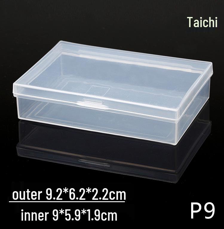 Rectangular Transparent Plastic Storage Box for Accessories and Screws
