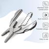 Compact Multi-Tool Keychain Screwdriver, Stainless Steel Folding Pliers for Quick Repairs, Portable Mini Tool for Outdoor Use & DIY Projects