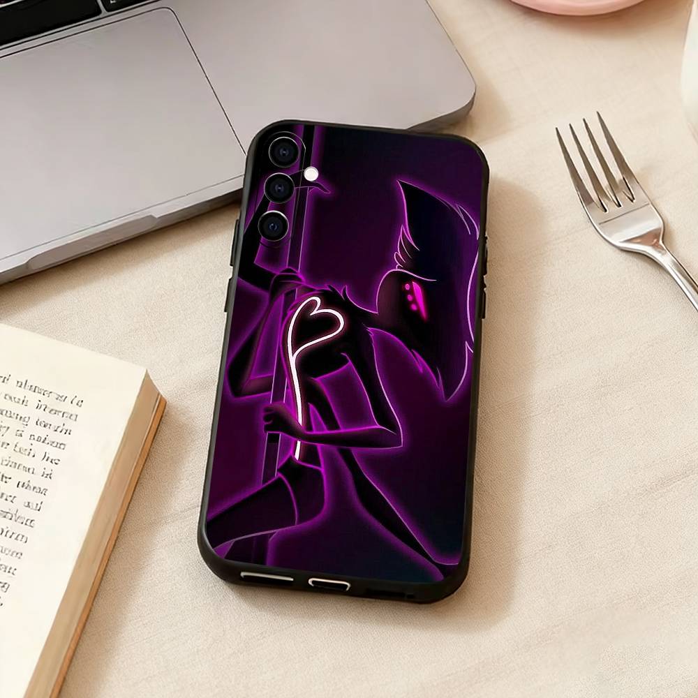 Hazbin Hotel Angel D-Dust Handyhülle Schwarzes Silikon Weich Für Samsung Galaxy A73,A72,A71,A70,A53,A52,A51