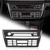 For BMW X3 E83 2004 2005 2006 2007 2008 2009 2010 Real Soft Carbon Fiber Center Air Conditioning AC CD Console Panel Sticker